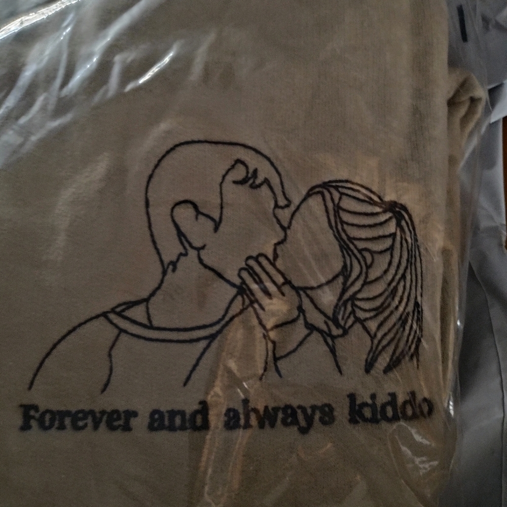Embroly hoodie size large. Paid 80 hope to get 65. Great Couple Gift